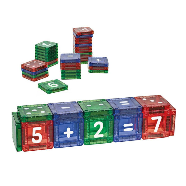 Magnetische Bausteine - Mini Magnex - Zahlen, 66-teilig