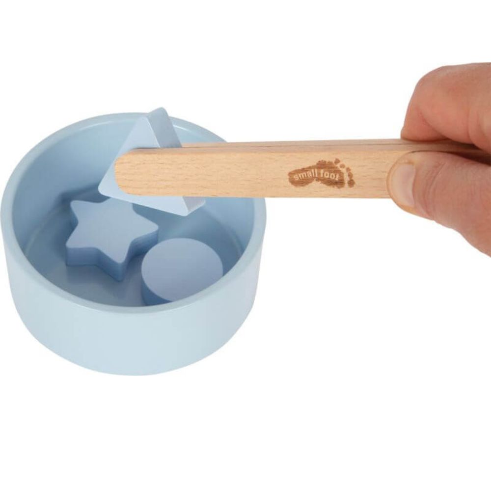 Montessori Sortierspiel - mit Zange (5 Schalen, 15 Elemente)