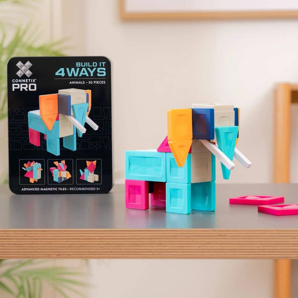 Magnetische Bausteine - PRO Build It 4 Ways Animals Pack (30 Teile)