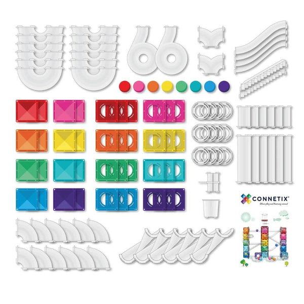 Magnetische Bausteine - Ball Run Bright Pack (114 Teile)