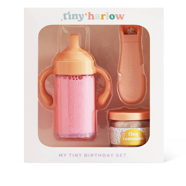 Tiny Harlow Puppenzubehör - Tiny Tummies magischer Becher und Gläschen, Birthday Cake - Ansicht 2
