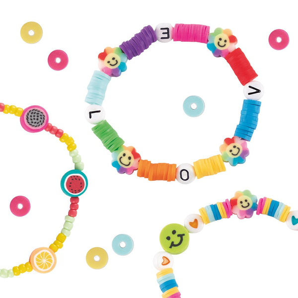 Perlen-Bastelset für Armbänder und Ketten (1000 Teile)