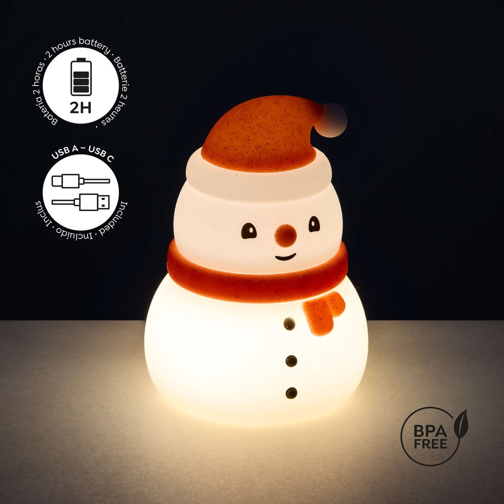 Weihnachtslampe mit drei Leuchtmodi Xmas Time – Schneemann