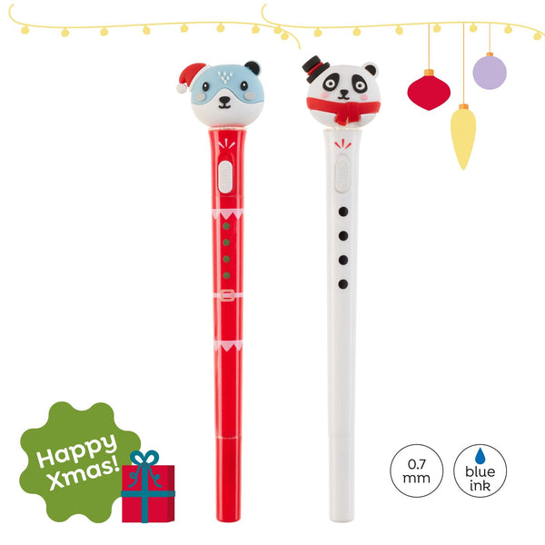 Weihnachtskugelschreiber mit Projektor – Bär