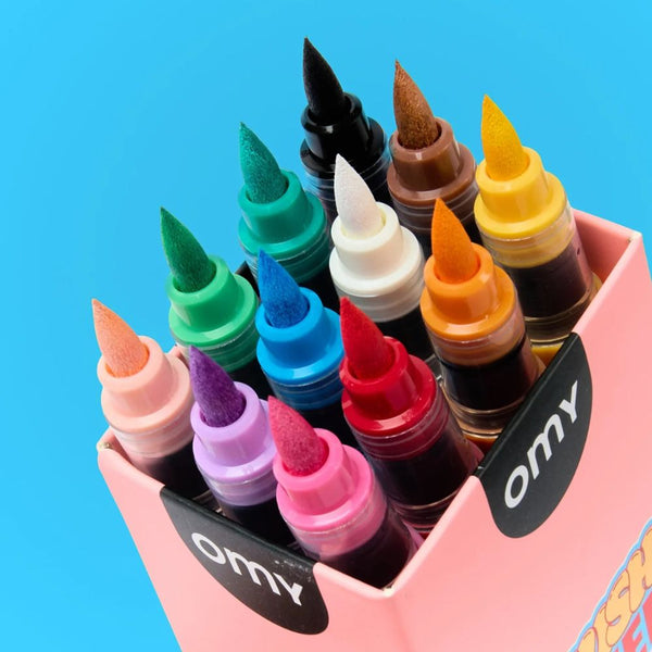 Acryl-Pinselstifte Brush Power von OMY in der geöffneten Box
