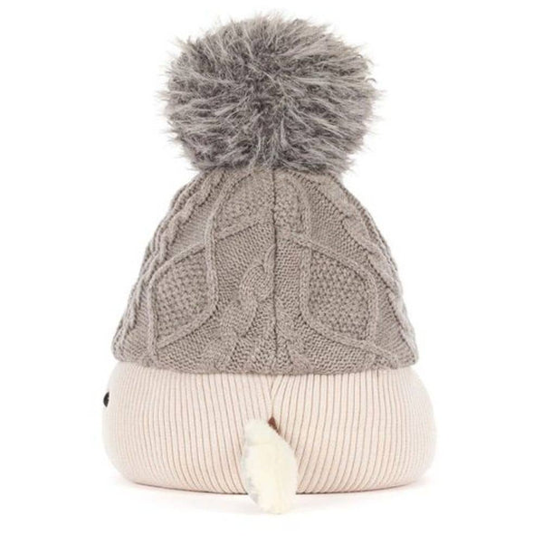 Jellycat Plüsch-Bommelmütze in Beige mit Gesicht und Ärmchen, 26 cm - Ansicht 2