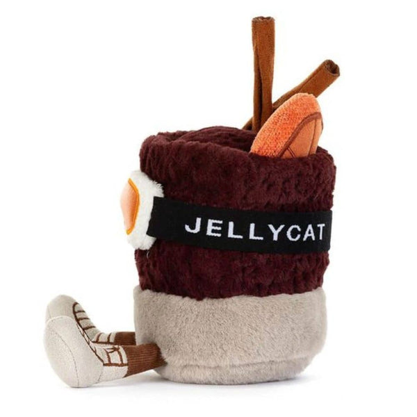 Jellycat Amuseables Mullover Spiced Drink - Plüschbecher in Bordeaux, 17 cm - Ansicht 2