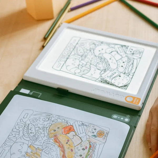 Beleuchtetes Tablet zum Nachzeichnen mit Bleistift – 30 Vorlagen - Meli-Melo
