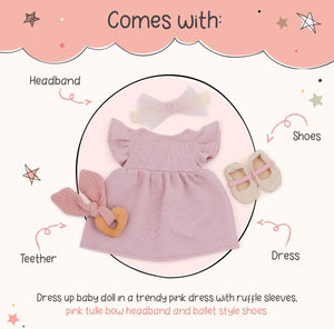Puppenkleidung-Set mit Kleidchen