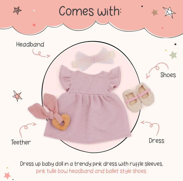 Puppenkleidung-Set mit Kleidchen