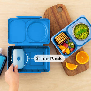 Lunchbox mit Thermosbehälter OmieBox Up – Cosmic Blue