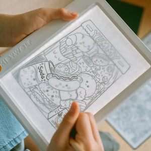 Beleuchtetes Tablet zum Nachzeichnen mit Bleistift – 30 Vorlagen - Meli-Melo