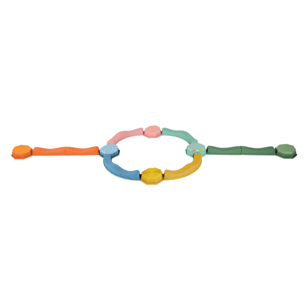 Musikalischer Sensorikpfad - Balance & Groove Set, Soft Colors (14-teilig)