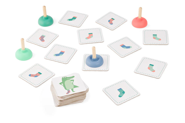 Reaktionsspiel - Krokodilsocken, 48 Karten (ab 4 Jahren)