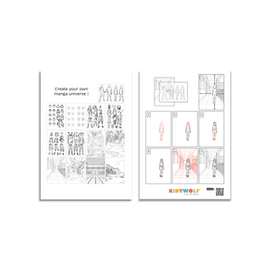 Beleuchtetes Tablet zum Schreiben- und Zeichnenlernen Kidydraw Pro – Manga