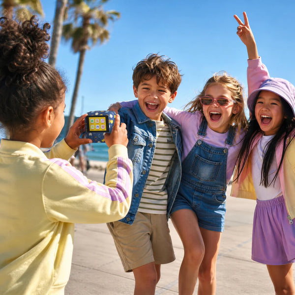 Kinderkamera mit Sofortdruck - PixiPrint Smiley World, Blau (ab 3 Jahren)