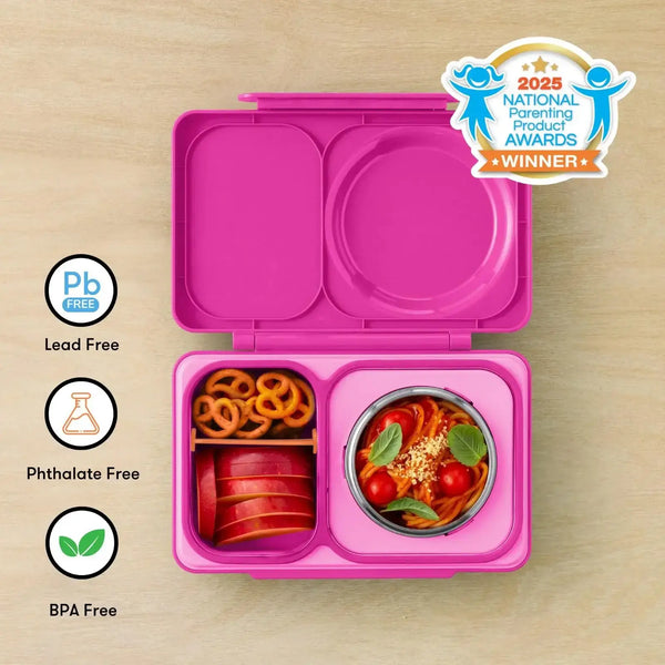 Lunchbox mit Thermosbehälter OmieBox Up - Pop Pink