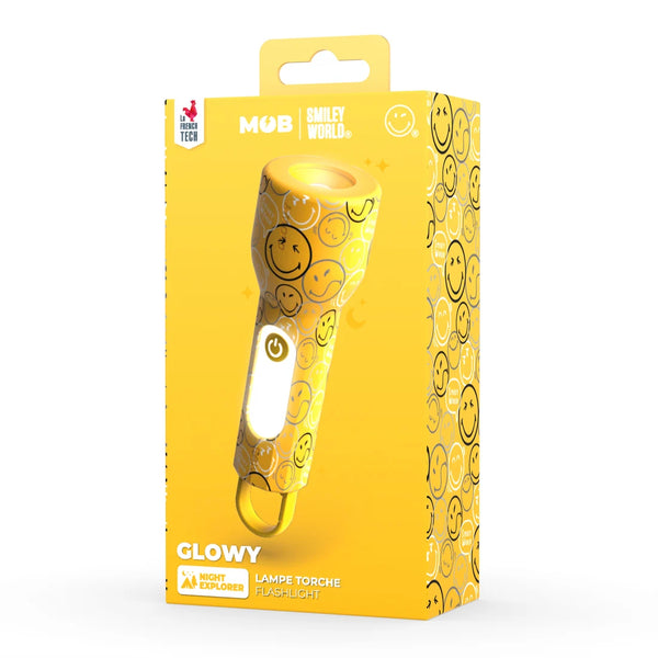 Kinder-Taschenlampe aus Silikon - Smiley World, Gelb (ab 3 Jahren)