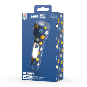 Kinder-Taschenlampe aus Silikon - Smiley World, Blau (ab 3 Jahren)