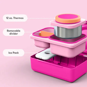 Lunchbox mit Thermosbehälter OmieBox Up - Pop Pink