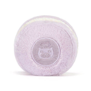Jellycat Amüsanter Macaron Mai in lila, weiche und kuschelige Plüschspielzeug für Kinder