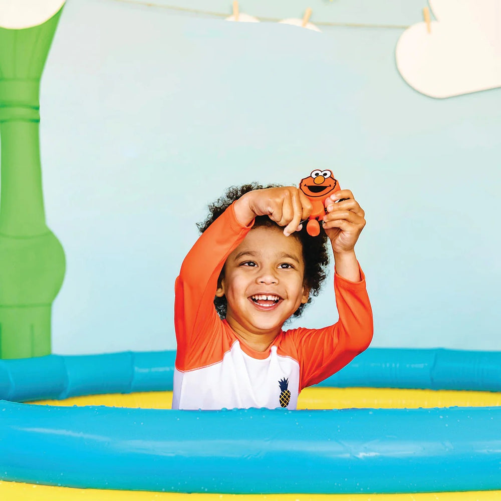 Badefigur Elmo – Set mit zwei im Wasser leuchtenden Sensorikwürfeln von Glo Pals