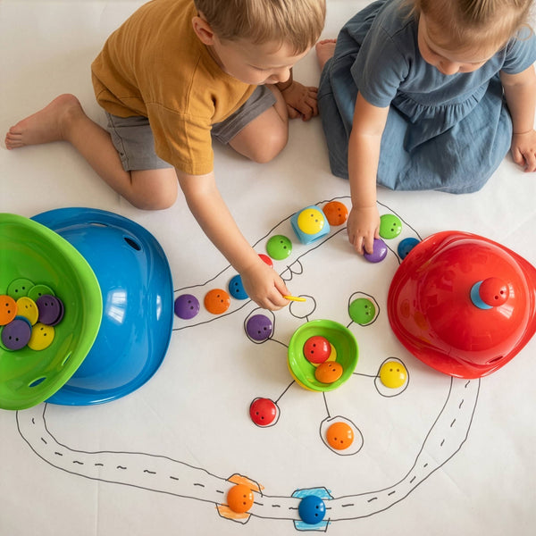 Bilibo Dots - Bunte Spielsteine für kreatives Spielen - 36 Stück