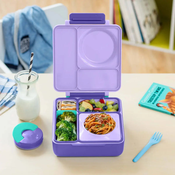 Lunchbox mit Thermoskanne OmieBox – Purple Plum