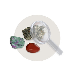 Mineraliensammlung für Kinder - Sammlung Gesteine & Mineralien (48 Steine)