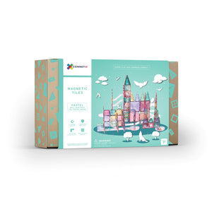 Connetix Kulodrom aus magnetischen Fliesen in Pastellfarben für kreatives Spielen und Bauen