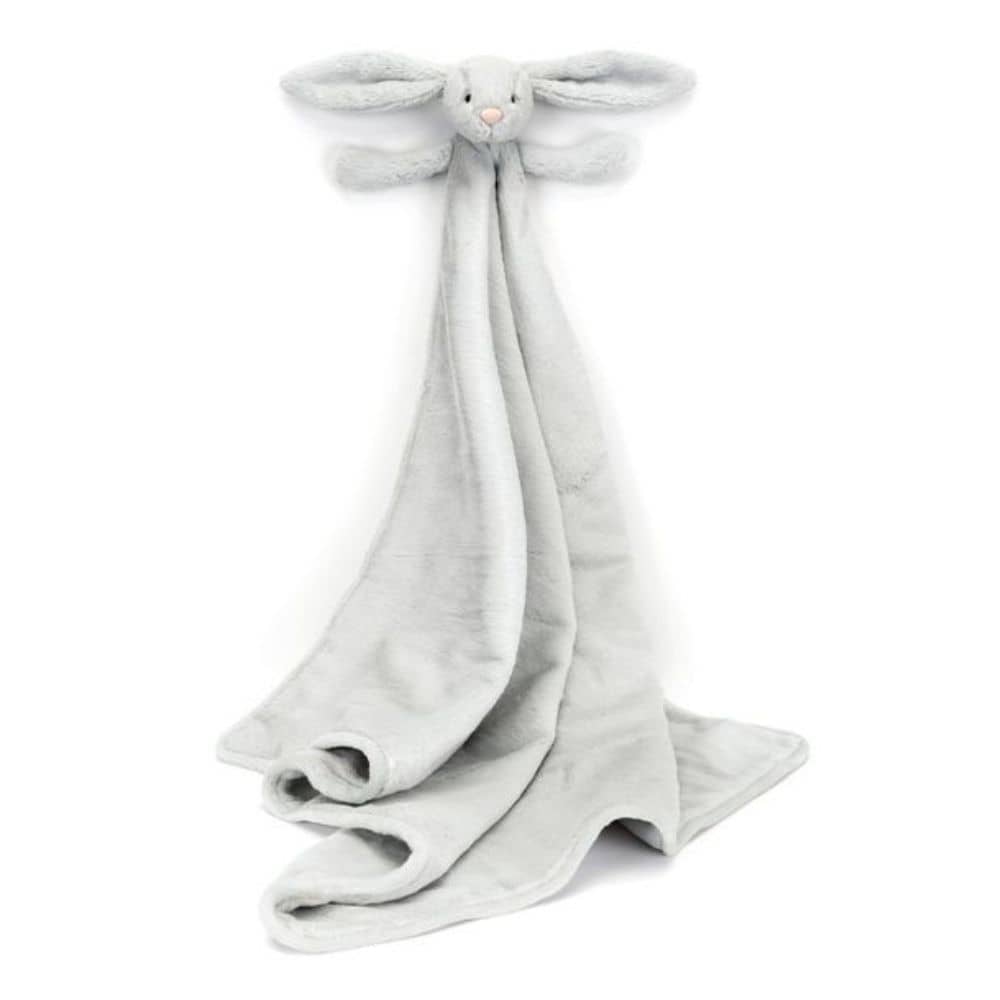 Jellycat Kuscheltier mit grau weicher Decke zum Kuscheln, ideal für Babies und Kleinkinder zum Decke kuscheln.