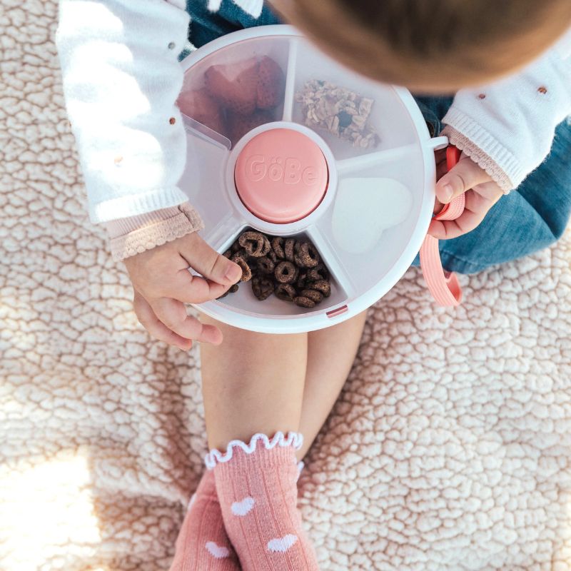 Großer Snackbehälter Snack Spinner – Coral Pink