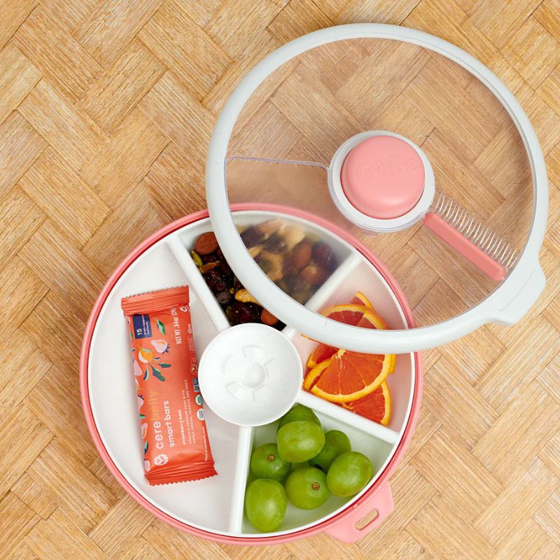 Großer Snackbehälter Snack Spinner – Coral Pink