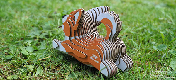 Öko Puzzle 3D Corgi von Eugy, ideal für kreative Beschäftigung und umweltbewussten Spaß