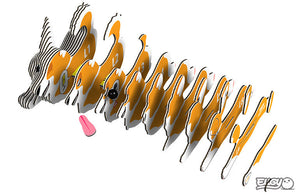 Eugy 3D Öko Puzzle 3D Corgi aus umweltfreundlichem Material, ideal für kreative Köpfe