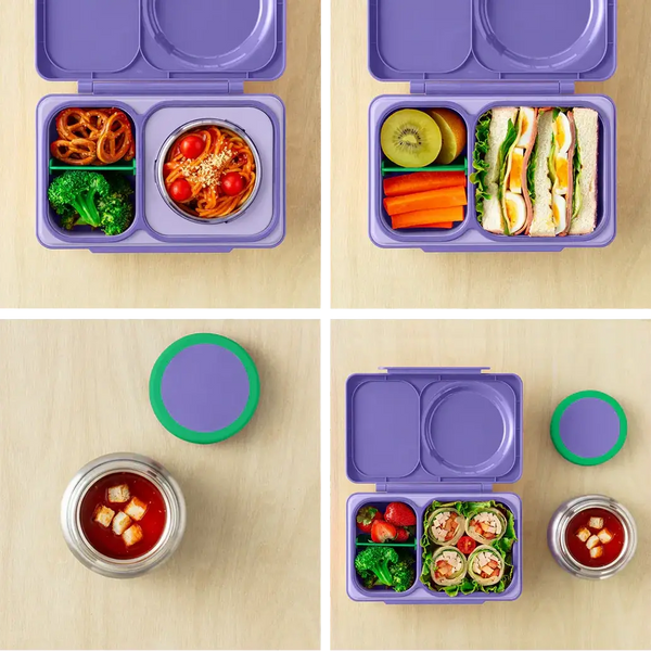 Lunchbox mit Thermoskanne OmieBox – Lilac Purple