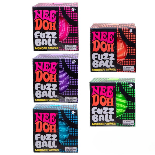 Schylling Zabawka progresywna Fuzz Ball Wonder Waves Needoh in verschiedenen Farben und Verpackungen