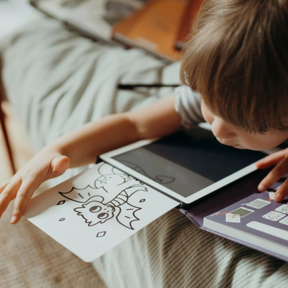 Grafiktablett Kidydraw Mini – Es war einmal vor langer Zeit mit leuchtenden Zeichnungen und Vorlagen