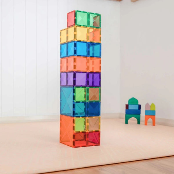 Magnetbausteine – Regenbogen-Quadrat-Set 42 Teile