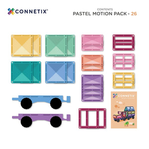 Magnetische Bausteine - Pastel Motion Pack (26 Teile)