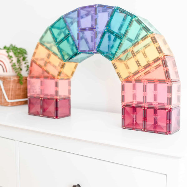 Magnetbausteine – Pastell Mega-Set 202 Teile