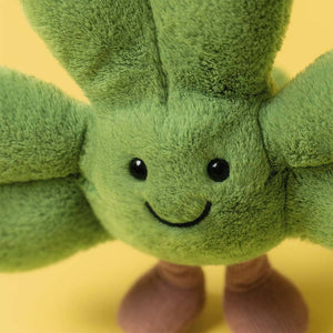 Jellycat Glücksklee Plüschspielzeug mit süßem Gesicht und weichem Material
