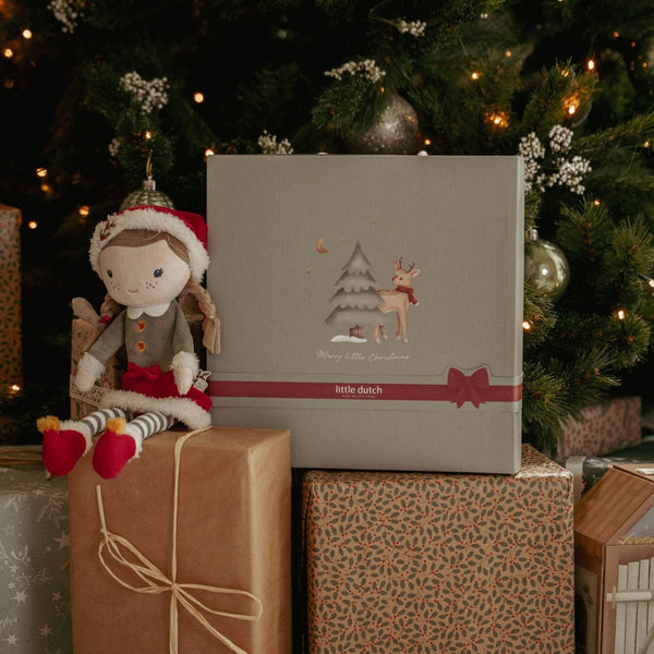 Weihnachts-Geschenkset - Stern, Zuckerstangen-Rassel und Rentier, X-MAS (ab 0 Monaten)