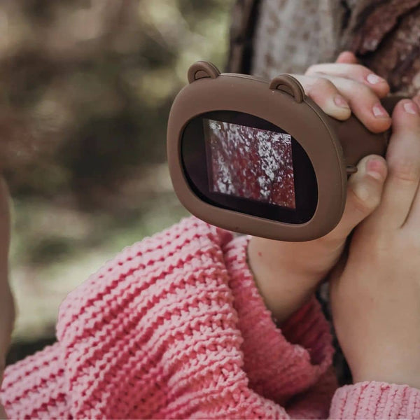 KidLupe Kinder-Mikroskop kaufen mit süßem Bärendesign für kleine Entdecker in der Natur