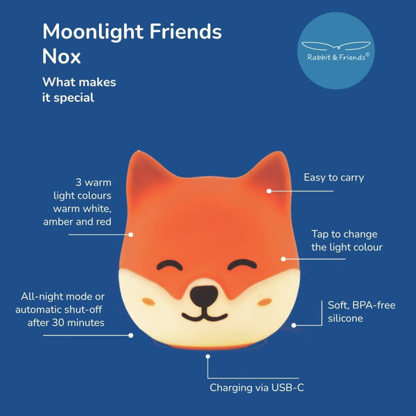 Nachtlicht stehend - Moonlight Friends Fuchs Nox (ab 3 Jahren)