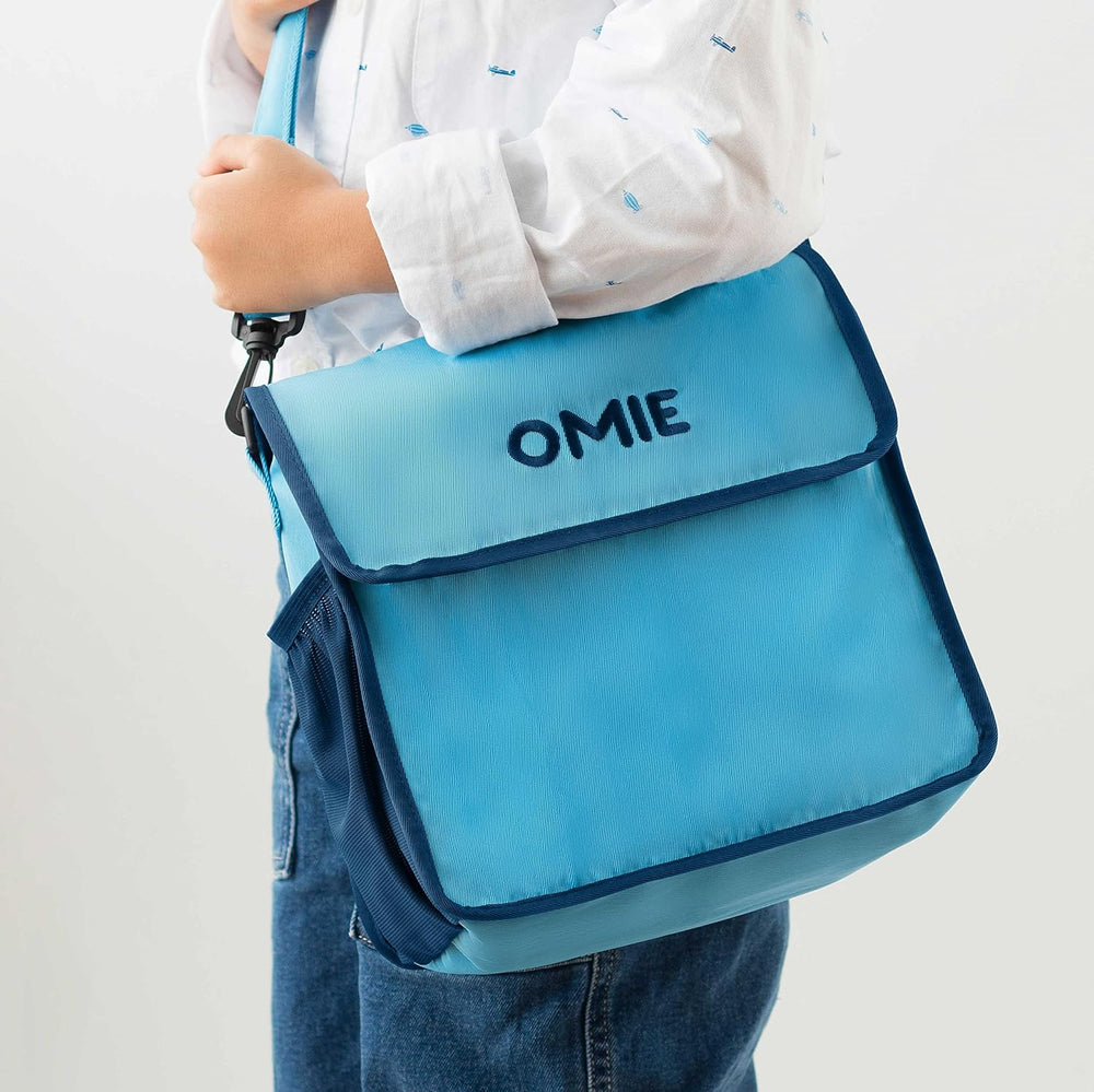 Lunchbag OmieTote – Blue Lunchbag von OMIE in Blau mit verstellbarem Schulterriemen
