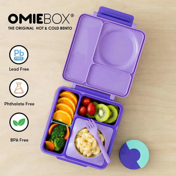 Lunchbox mit Thermoskanne OmieBox – Purple Plum