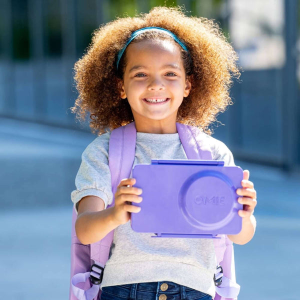 Lunchbox mit Thermosbehälter OmieBox Up – Galaxy Purple