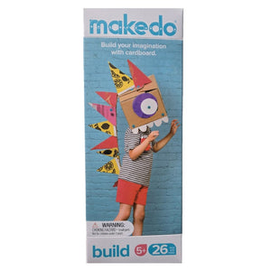 Makedo Zestaw konstrukcyjny für Kinder ab 5 Jahren zur kreativen Gestaltung mit Karton