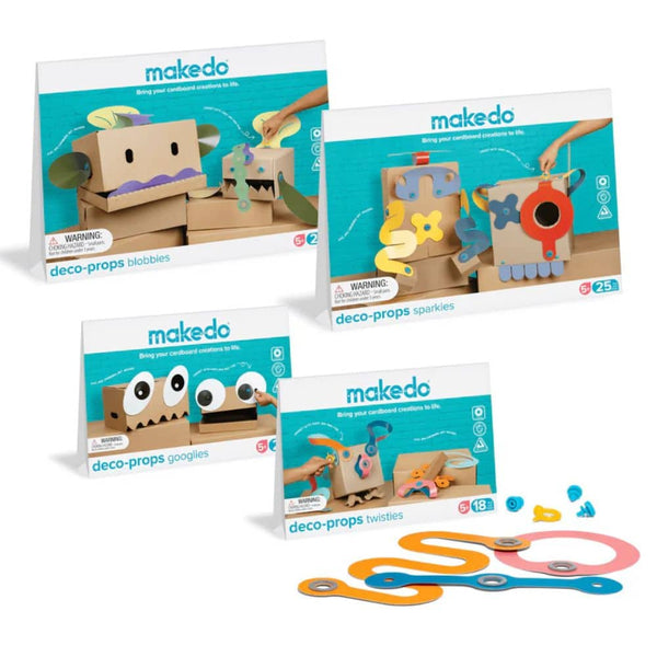 Makedo kreatives Formenset für Kinder in bunten Farben zur kreativen Gestaltung mit Karton